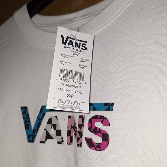 Vans White Long Sleeve Shirt - Picture 3 of 3